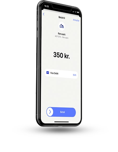 Betaling af vinduespudser med MobilePay